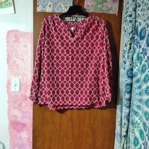 Red patterned time  and  Tru shirt xxl